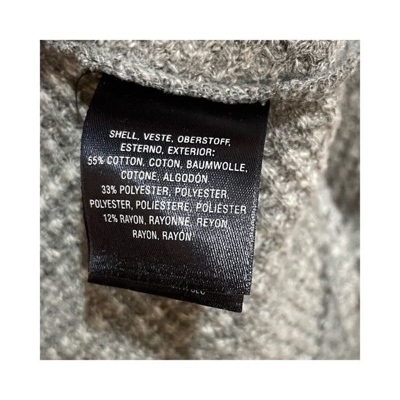 Anthropologie Postage Stamp Grey Cowl Neck Sweater Sz M - Picture 8 of 9